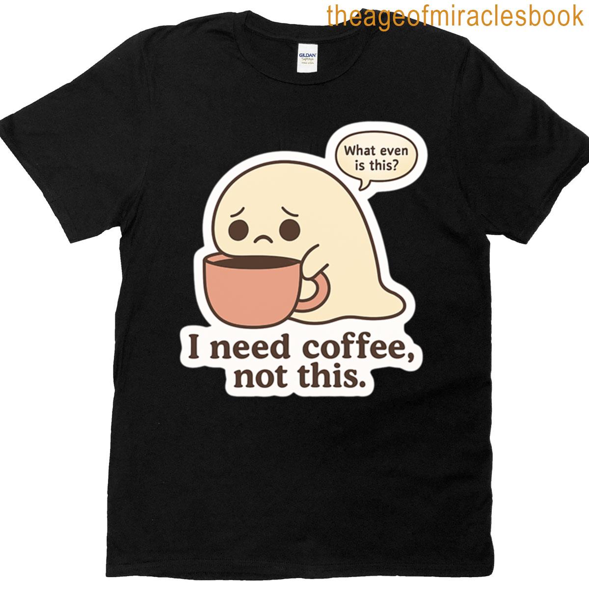 Melting Ghost In Coffee Cup T-shirt