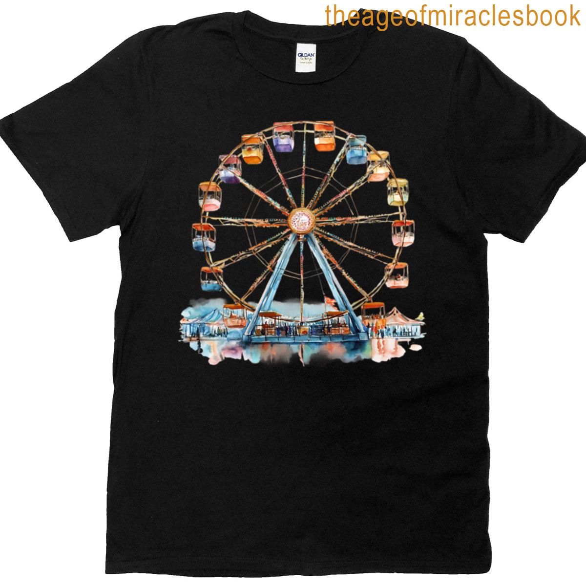 Watercolor Ferris Wheel T-shirt