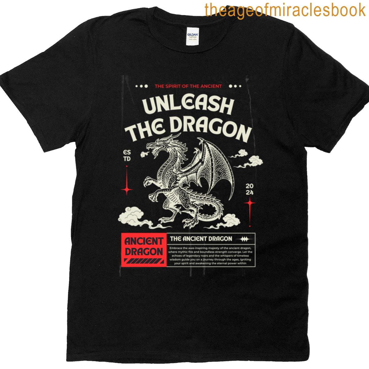 Ancient Eastern Dragon Vintage Mythical Design T-shirt