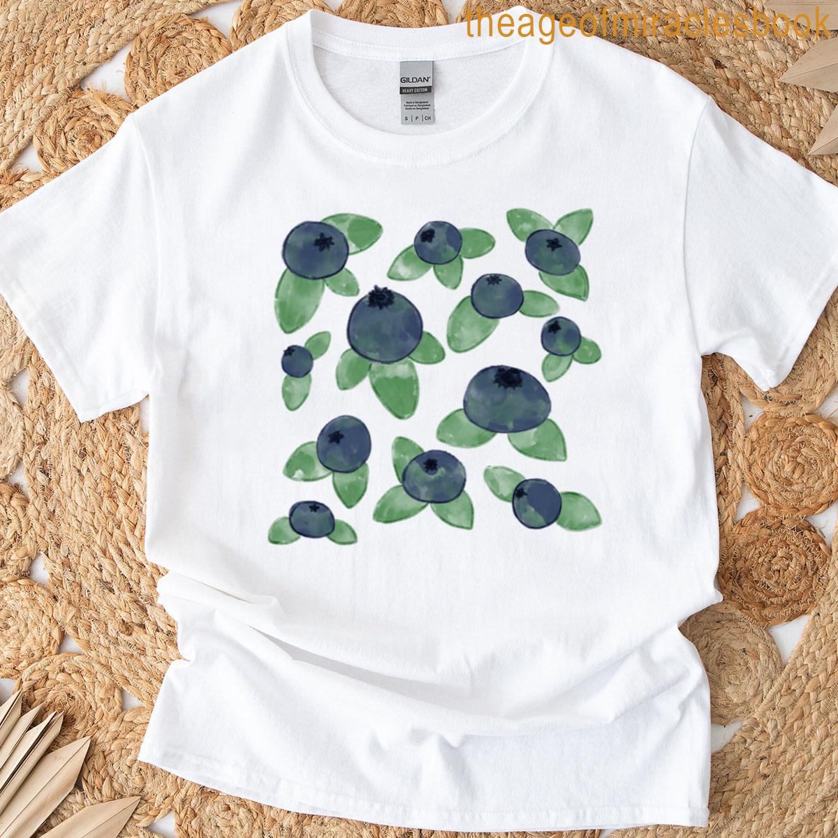 Blueberries Butter Yellow T-shirt