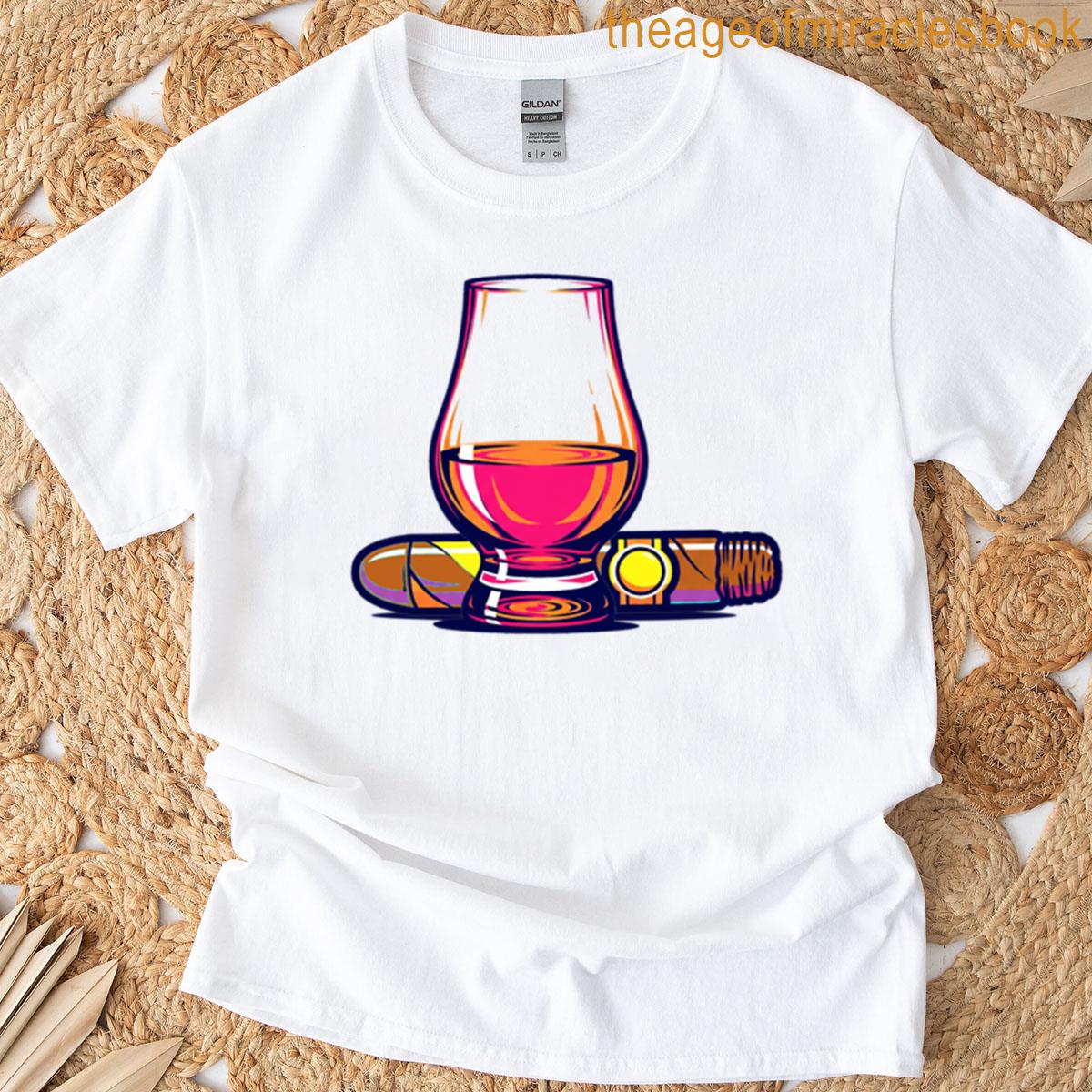 Scotch Whisky And Cigar T-shirt