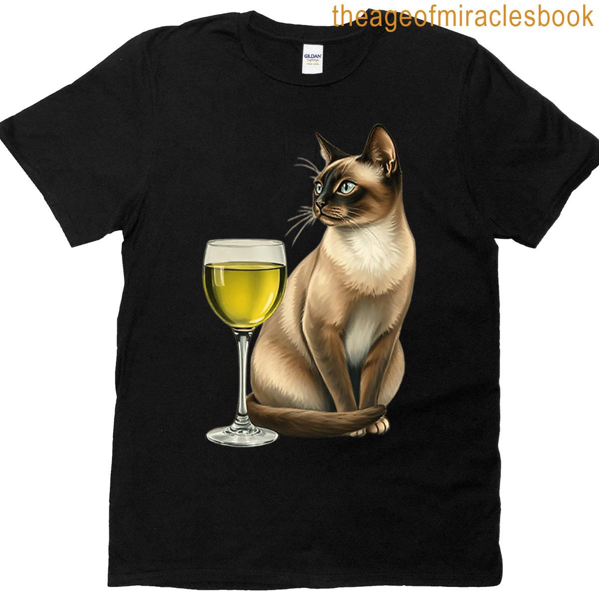 Siamese Absinthe Cat T-shirt
