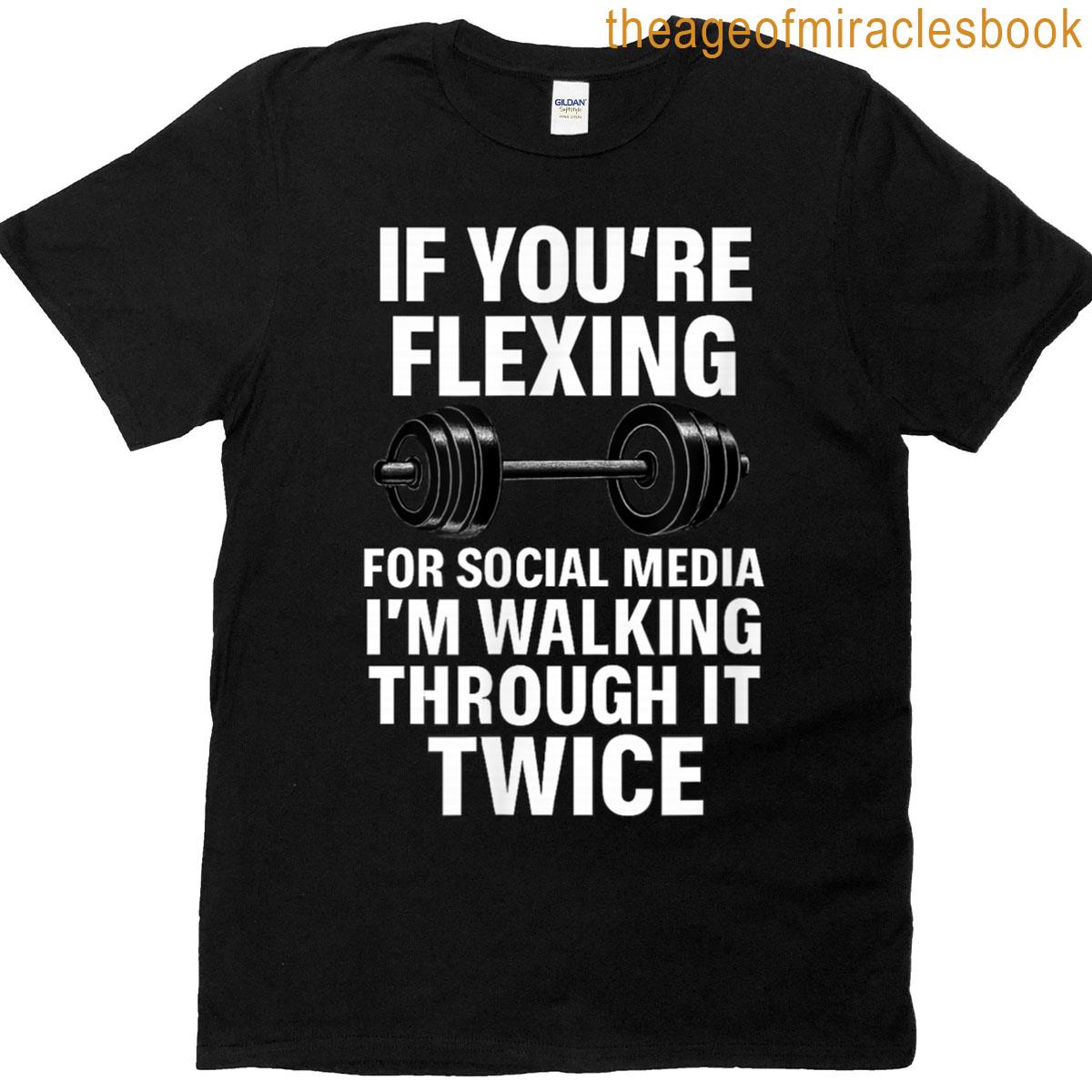 Funny Gym Flexing Workout Bodybuilding T-shirt