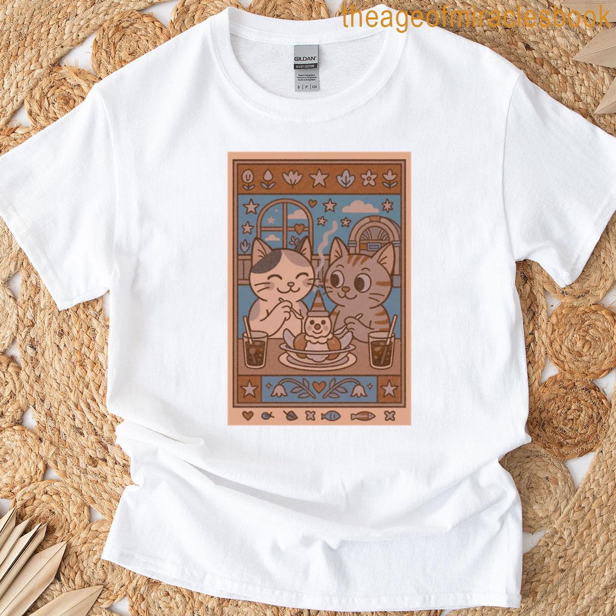Kitties Sharing Sundae T-shirt