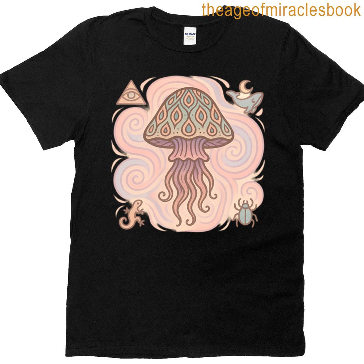 Pastel Trippy Jellyfish T-shirt