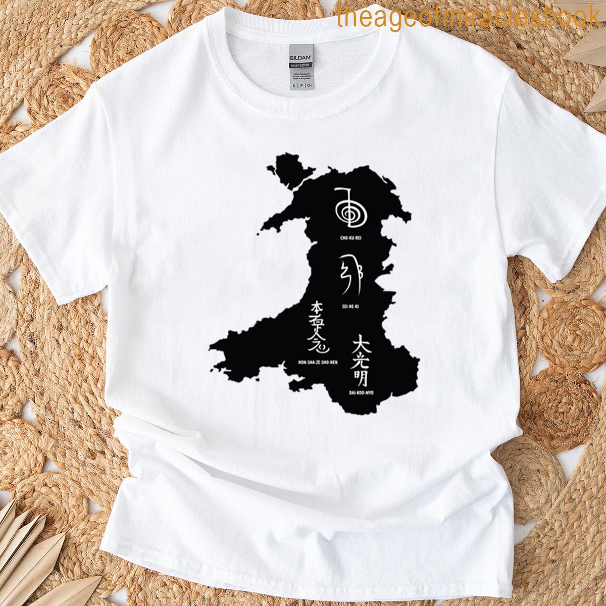 Reiki Map – Wales T-shirt