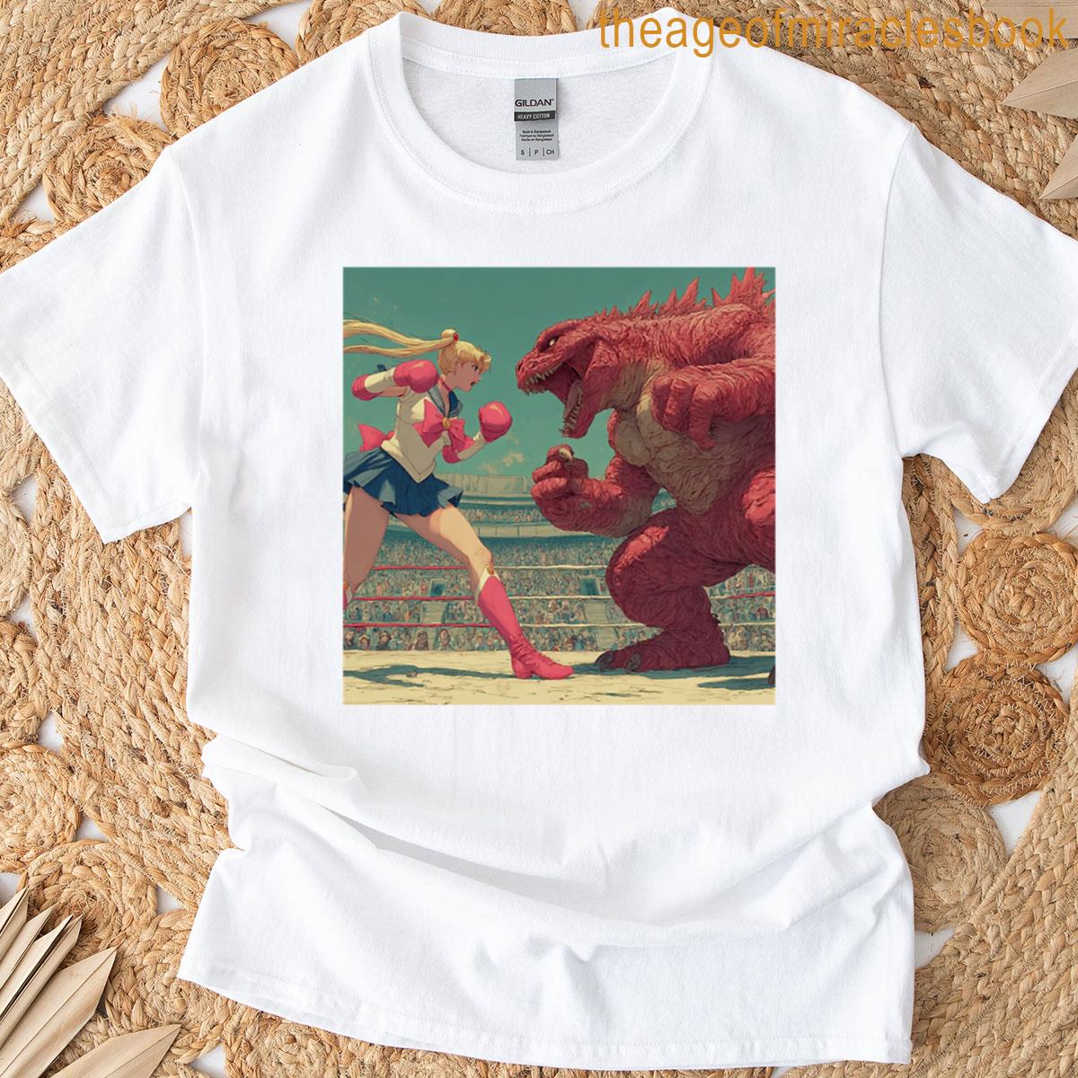 Sailor Fighter Vs Monster Showdown T-shirt