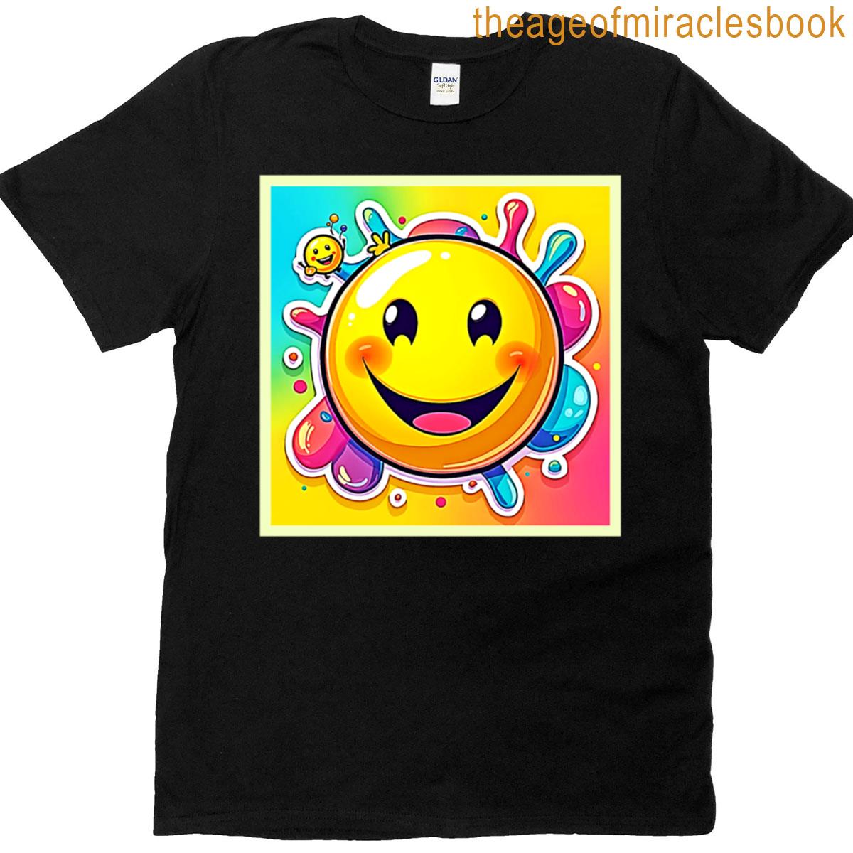 Splashy Happy Emoji Fun T-shirt