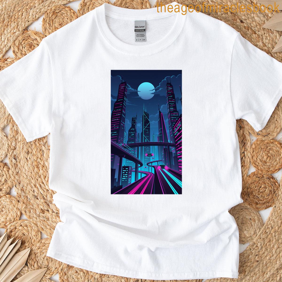 Synthwave Cityscape T-shirt