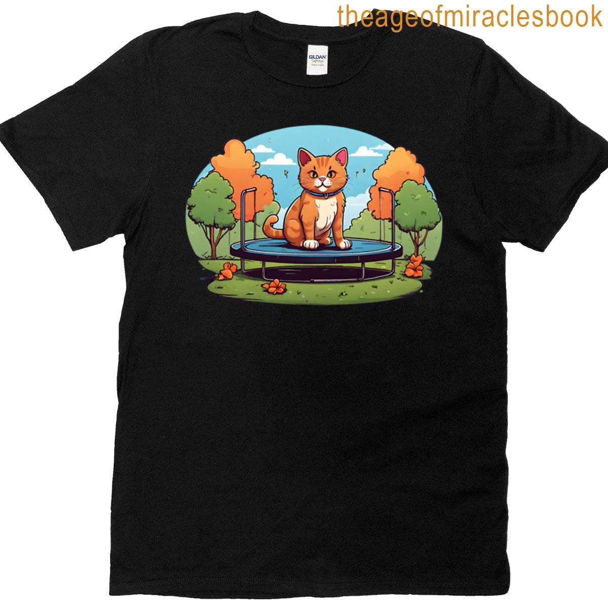 Cat In The Park Trampoline T-shirt