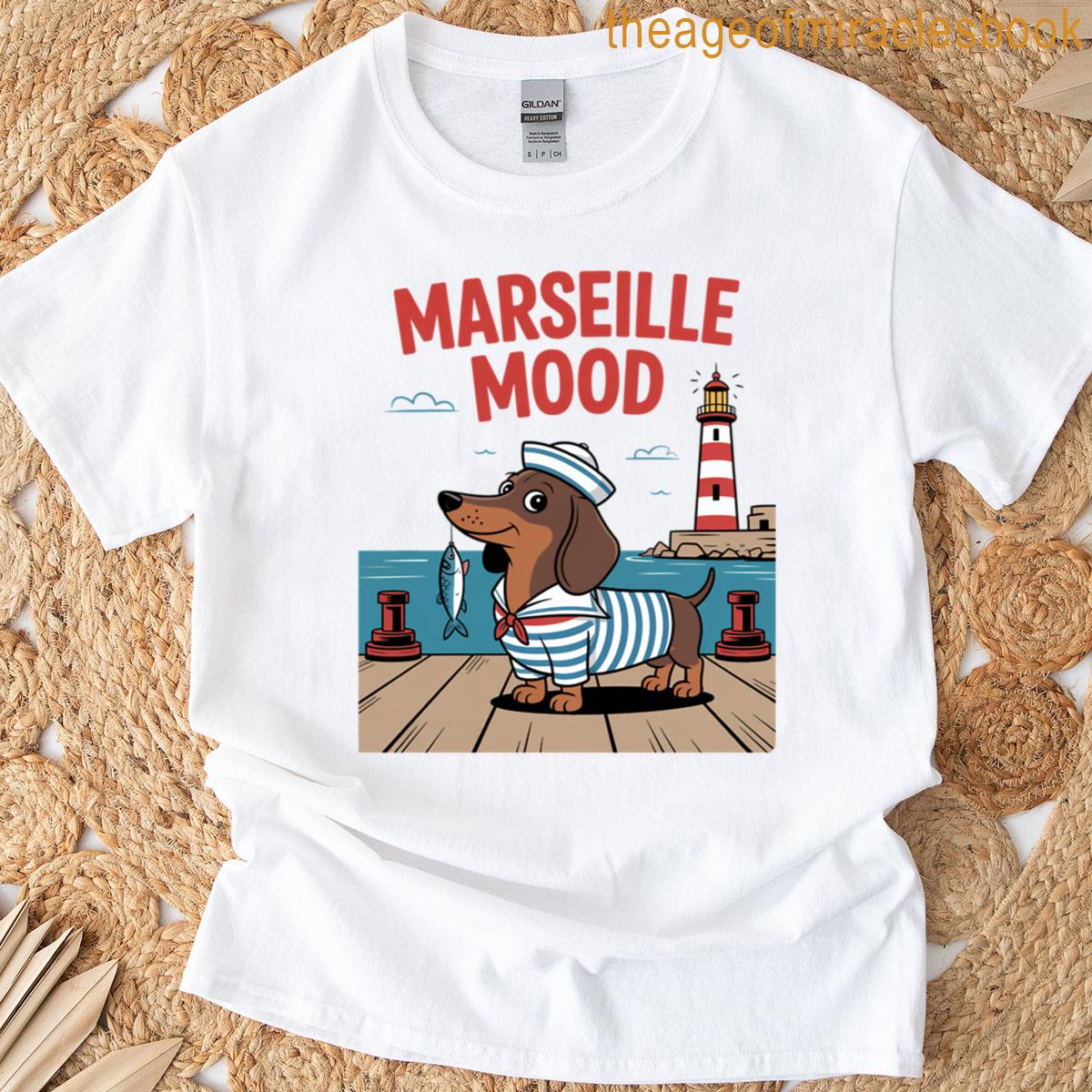 Dachshund Marseille Mood Oversized T-shirt