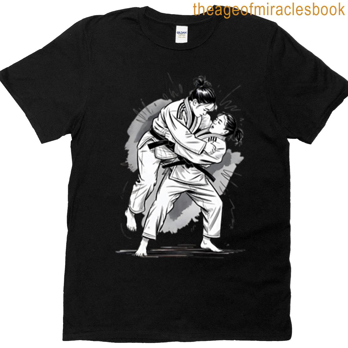 Dynamic Female Judo Throw T-shirt