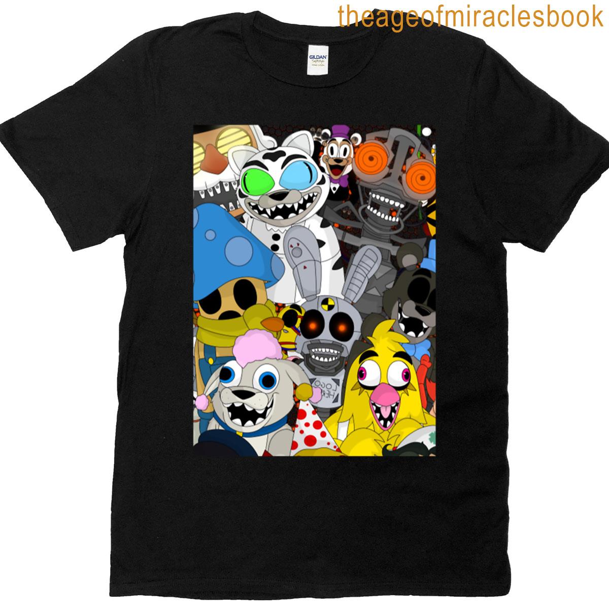 Fnaf Game Characters T-shirt