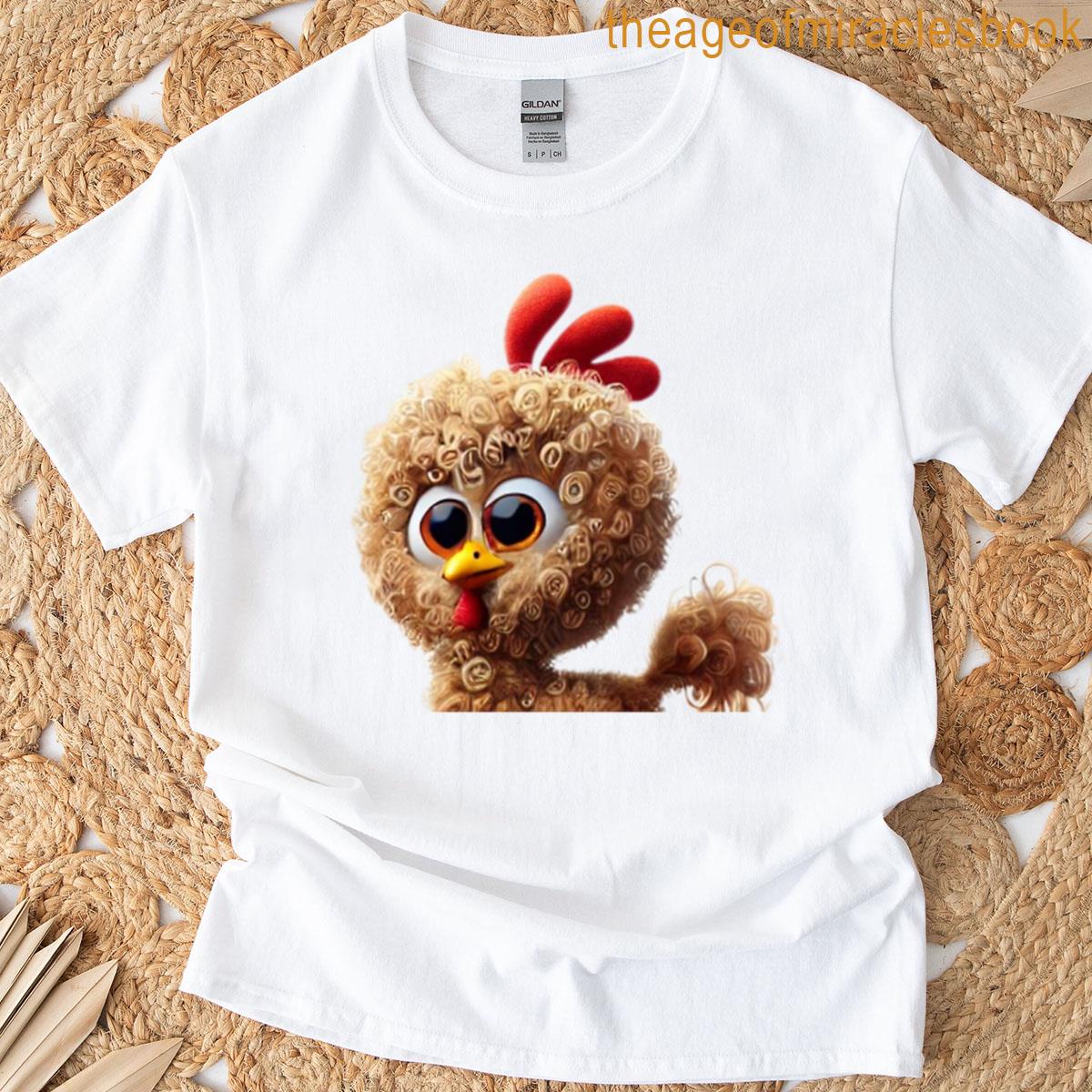 Frizzle Chicken With Curly Feathers Oversized T-shirt