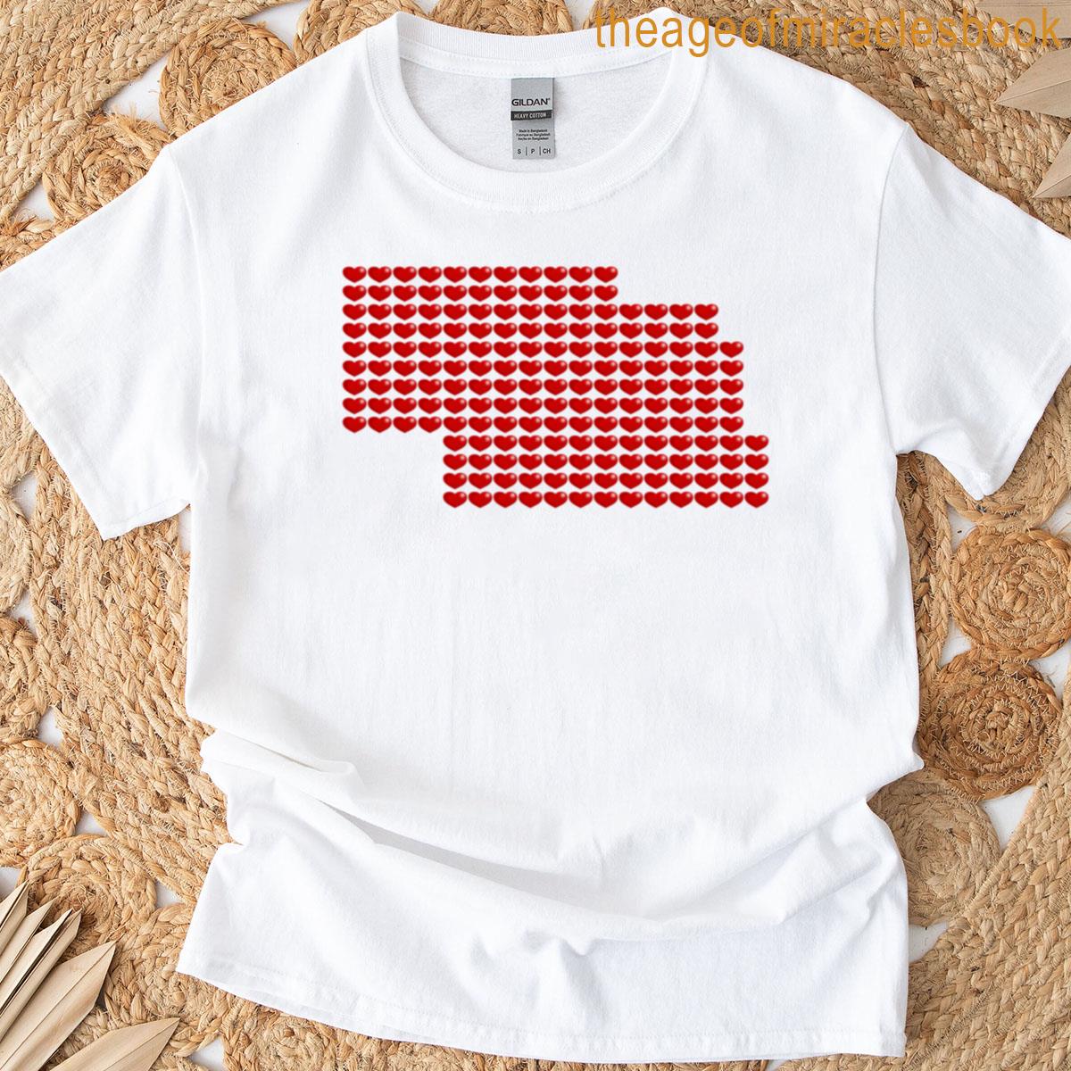 Nebraska Heart Fill T-shirt