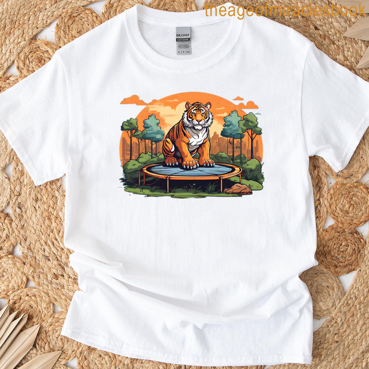 Tiger In The Park Trampoline T-shirt