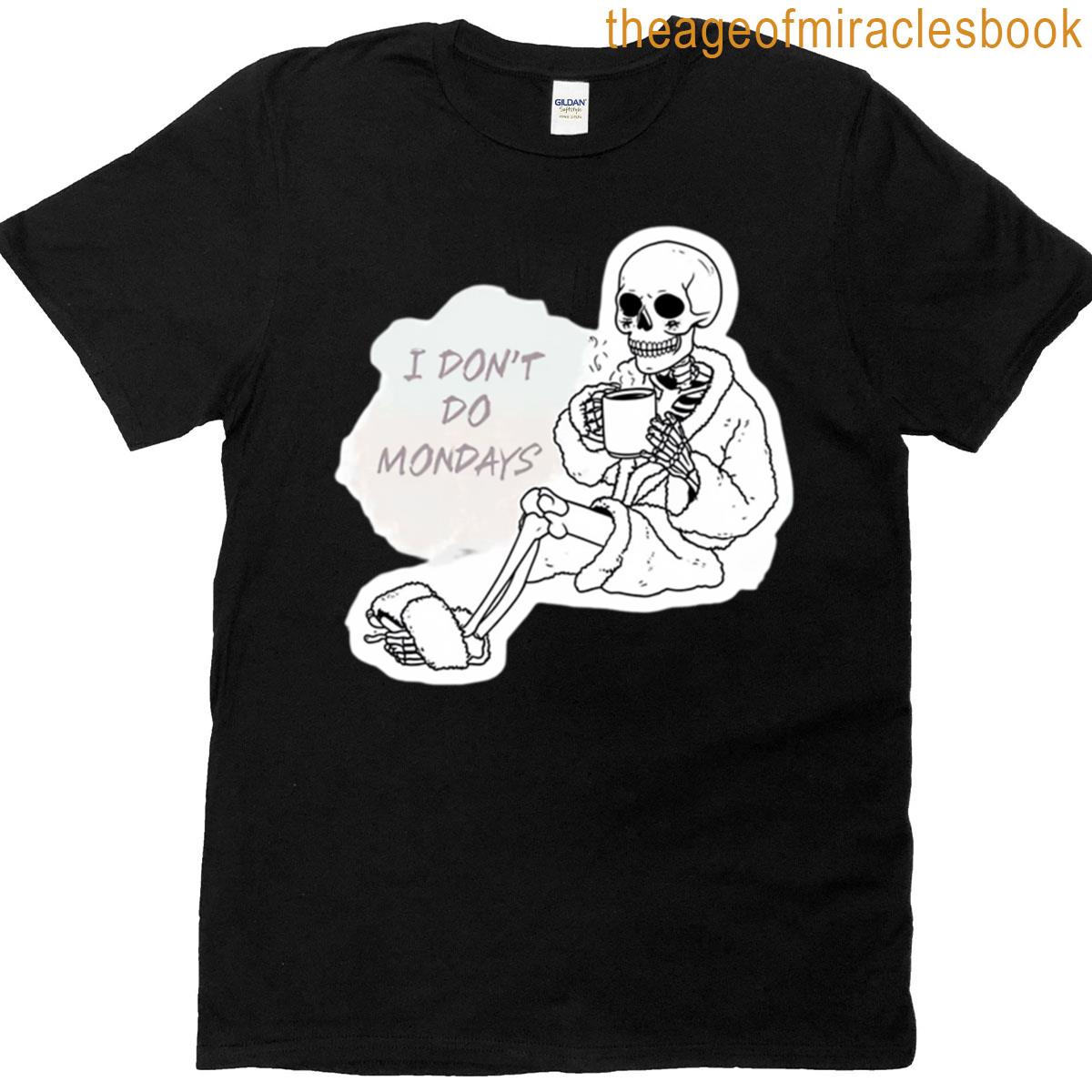 Coffee Bones Skeleton Monday Mood Boxy T-shirt