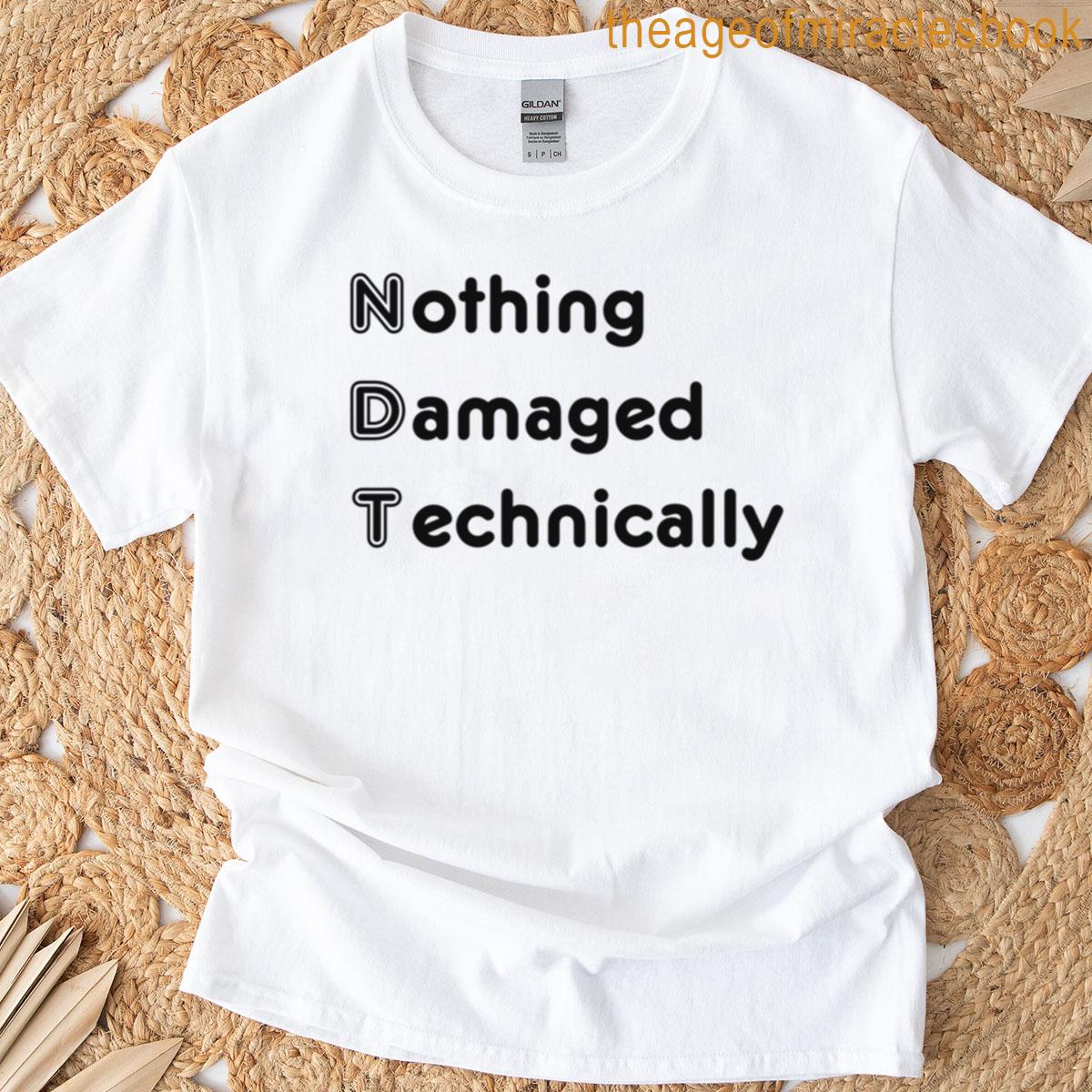 Funny Ndt Engineering Acronym Pun Oversized T-shirt