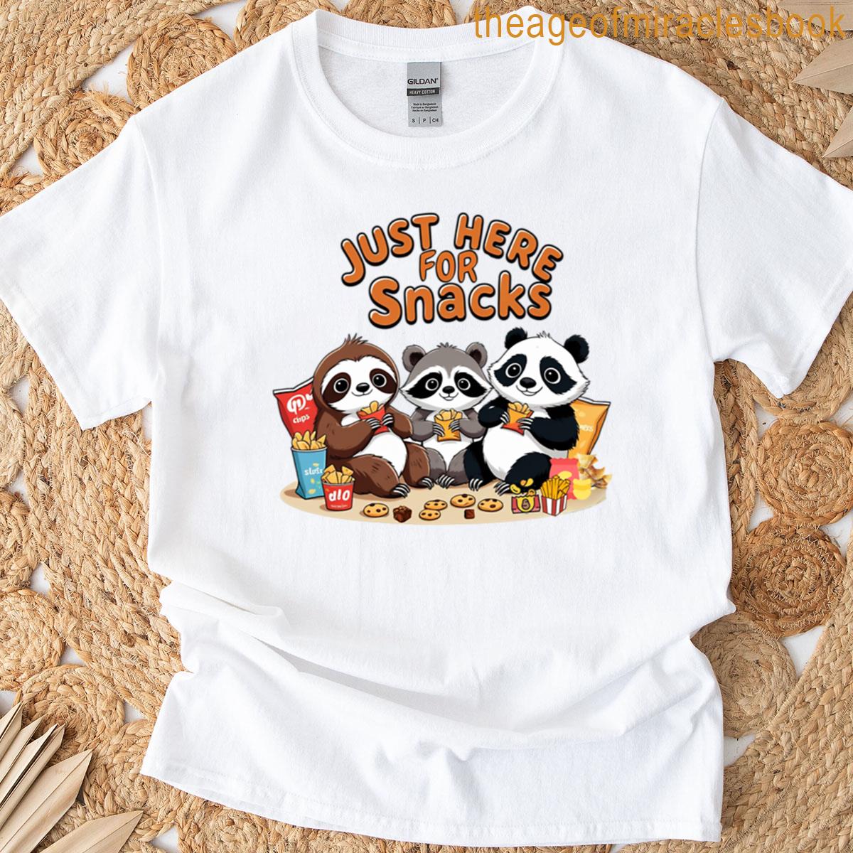 Party Animals Just Here For Snacks Oversized T-shirt
