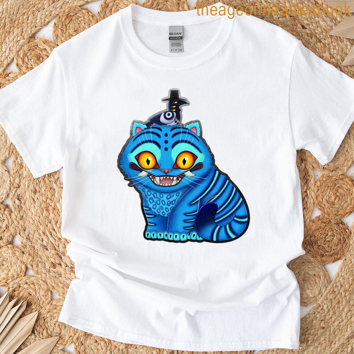 Tiger And Bird Sitting T-shirt