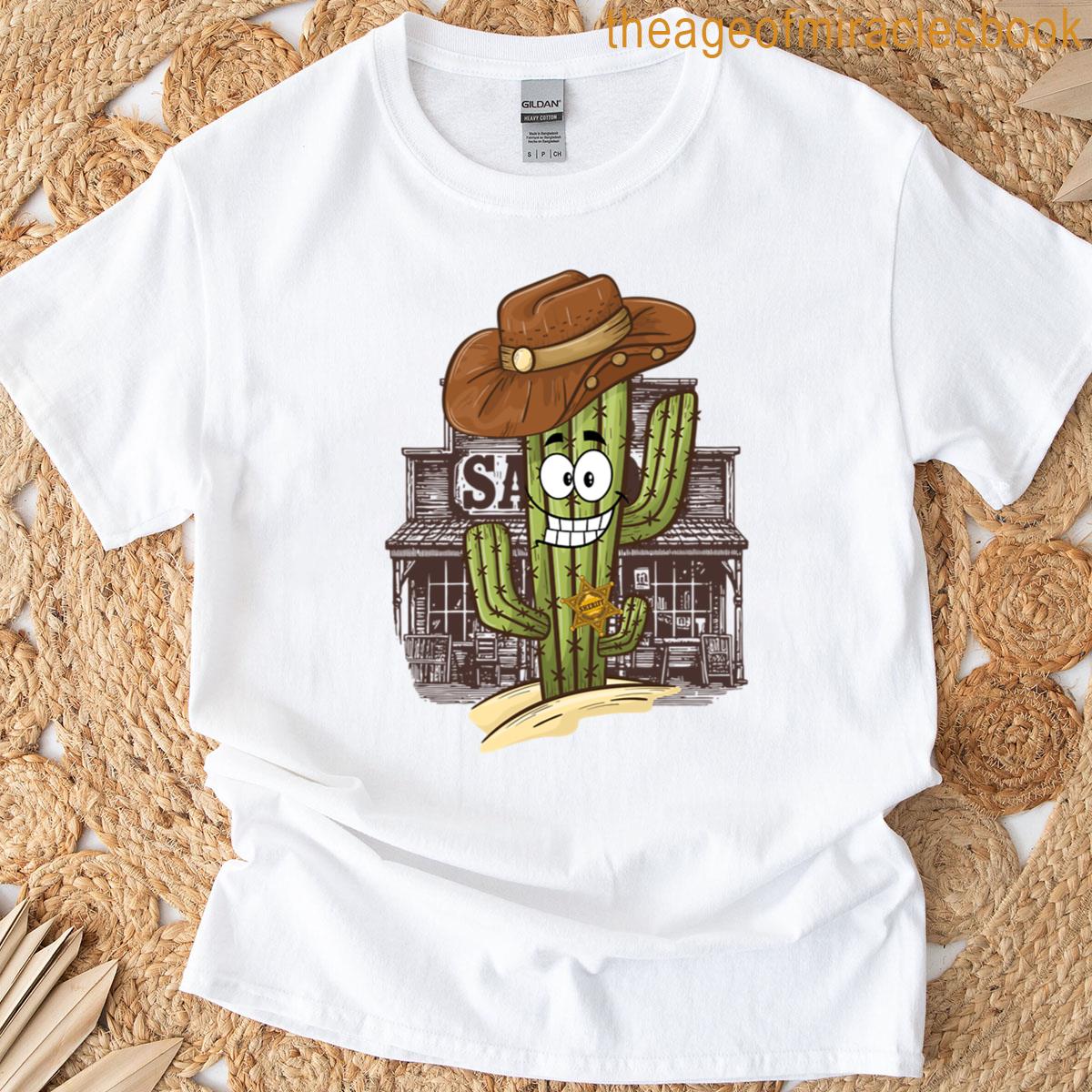 Cactus Sheriff Cowboy Oversized T-shirt