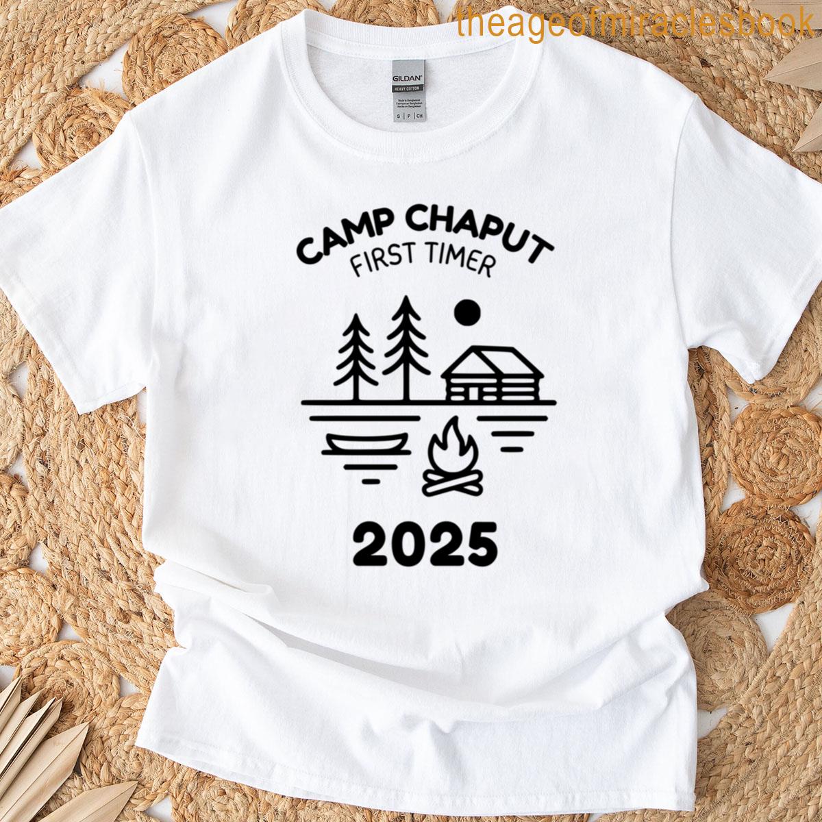 Camp Chaput First Timer Black Text T-shirt