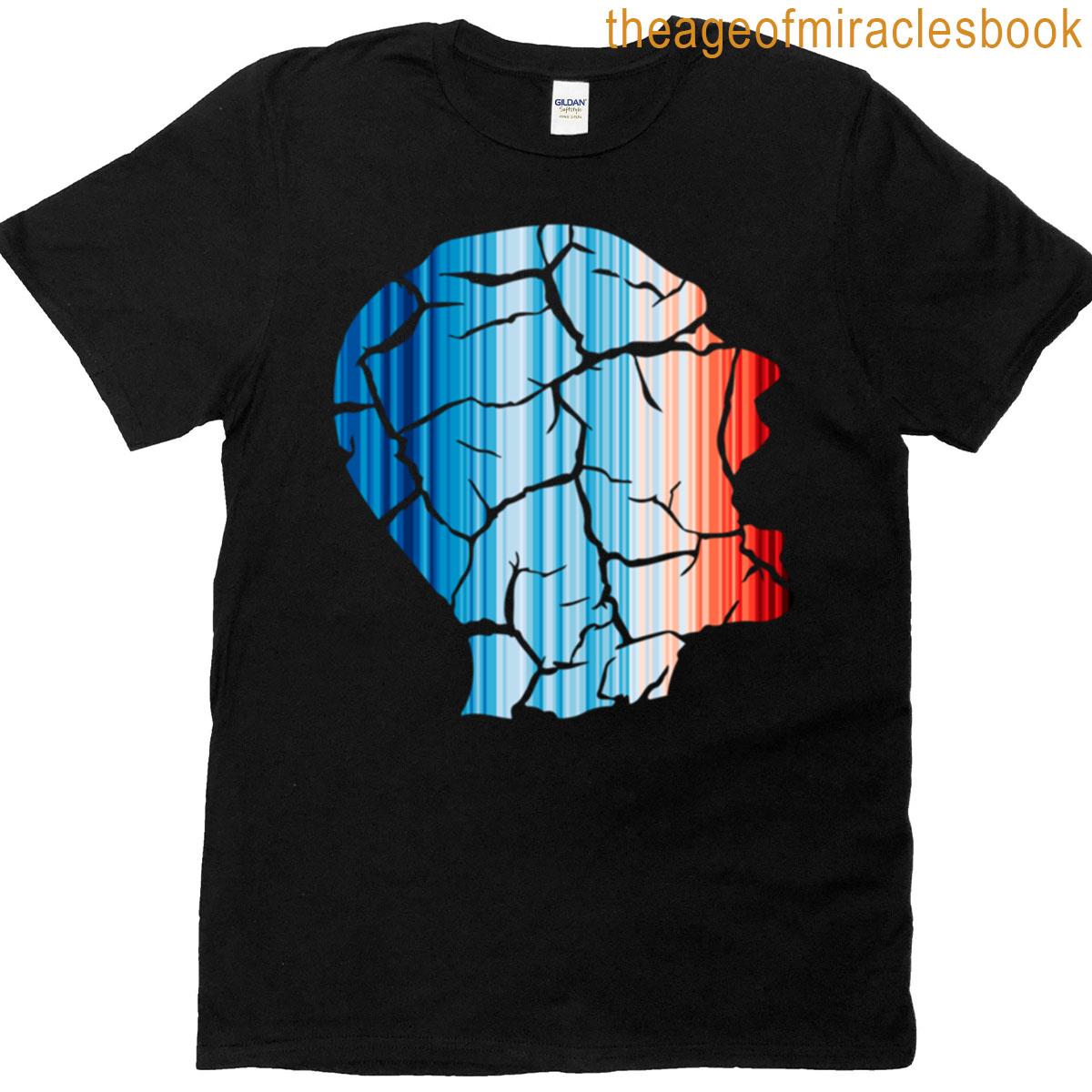 Climate Change Stripes – Shattered Head Oversized T-shirt