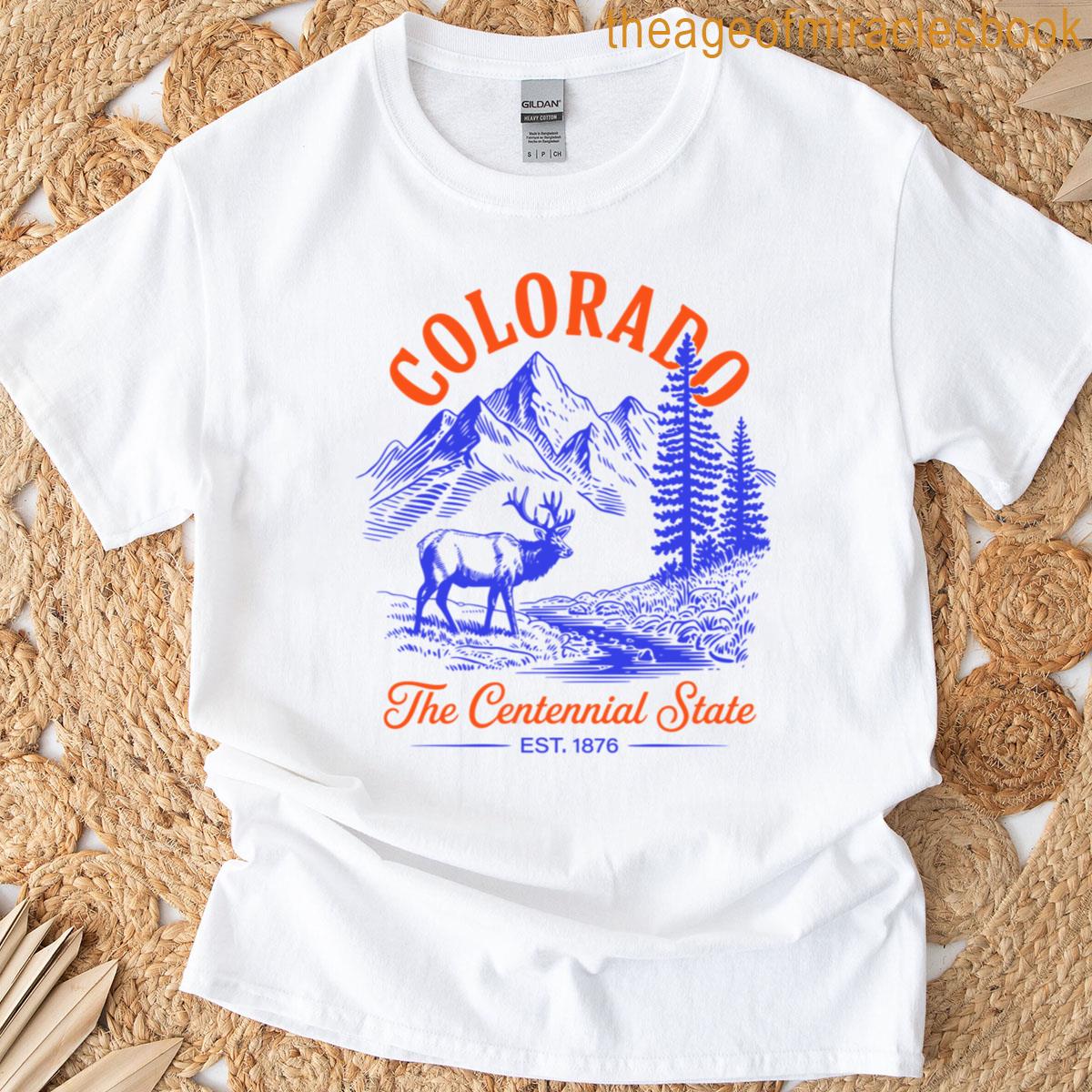 Colorado The Centennial State Est 1876 T-shirt