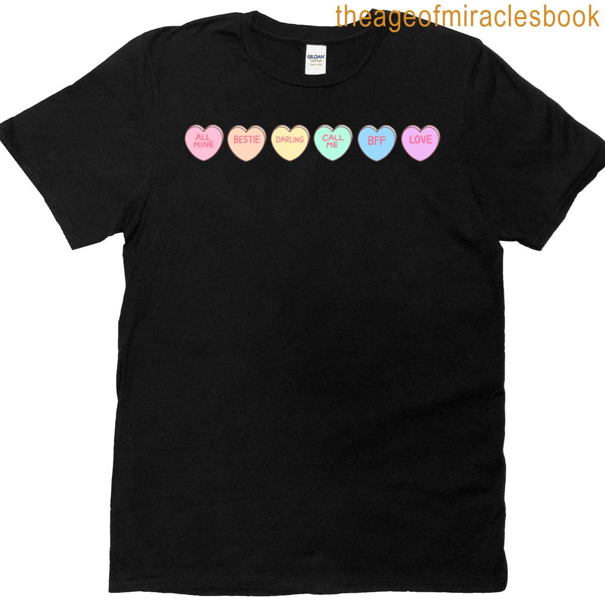 Conversation Hearts Line Oversized T-shirt