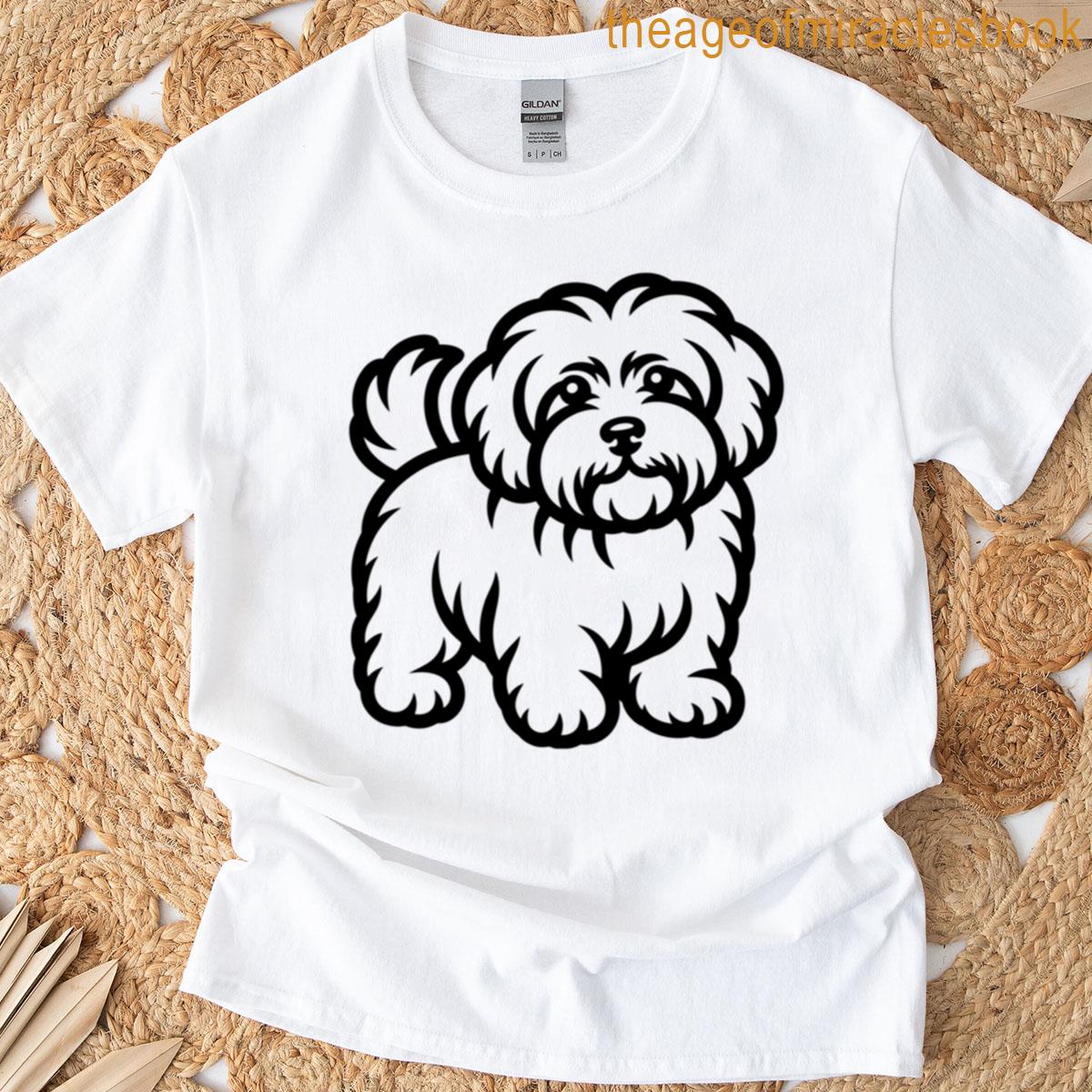 Coton De Tulear Fluffy Dog Design T-shirt