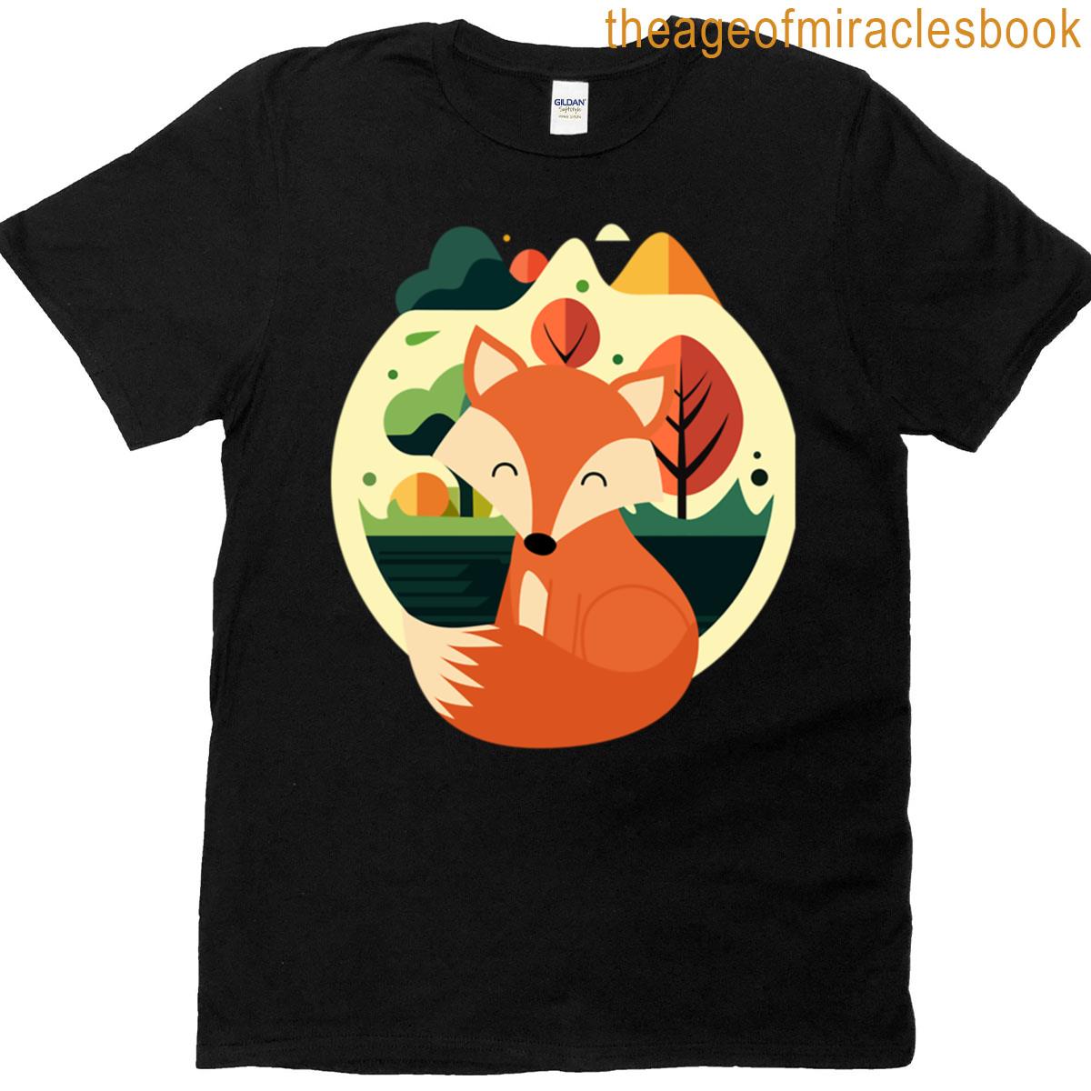 Cozy Forest Fox T-shirt