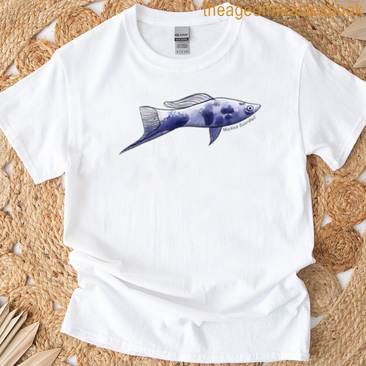 Marbled Swordtail Painting T-shirt