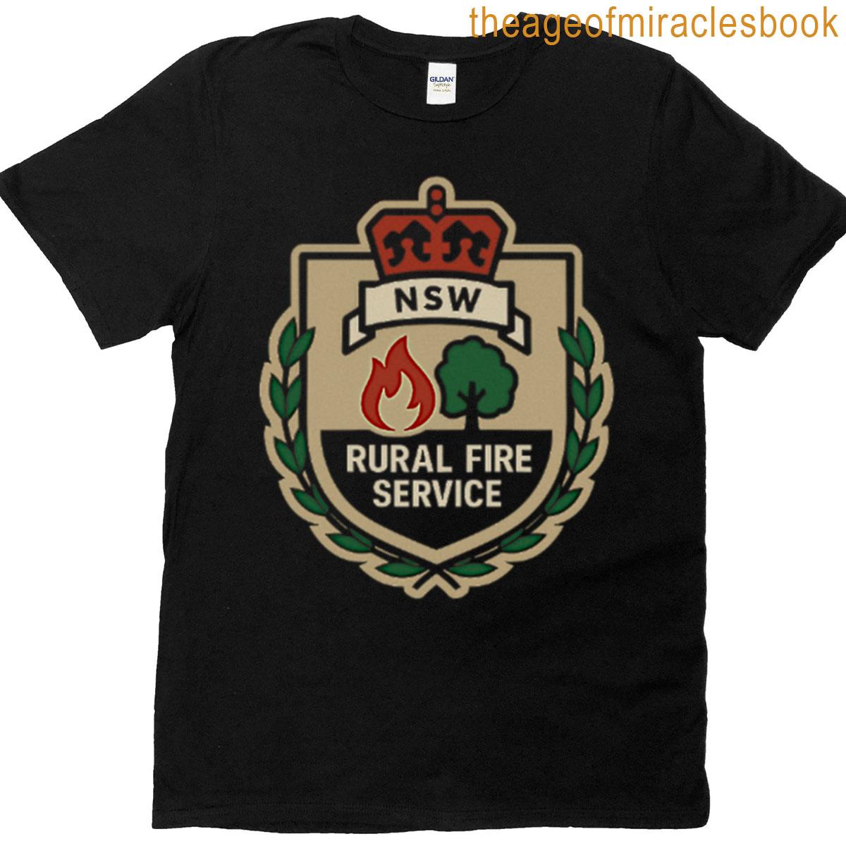 Nsw Rfs – Modern Firefighter Logo T-shirt