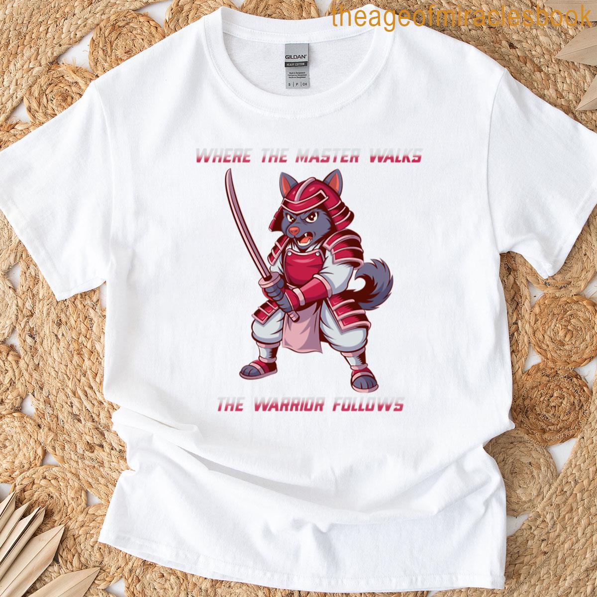 Red Samurai Dog T-shirt