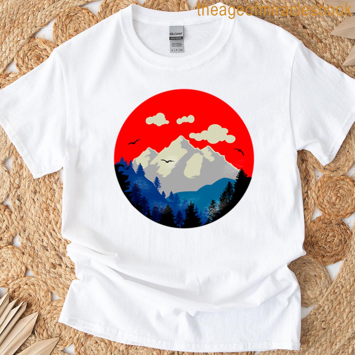 Sunset On The Mountain Oversized T-shirt