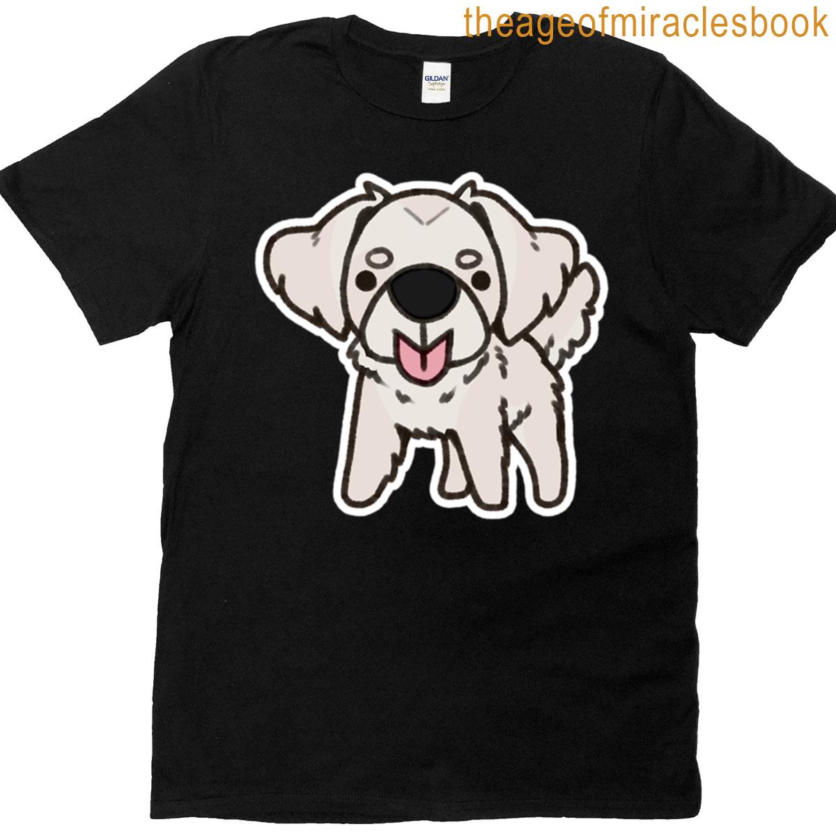 White Golden Retriever Blep T-shirt
