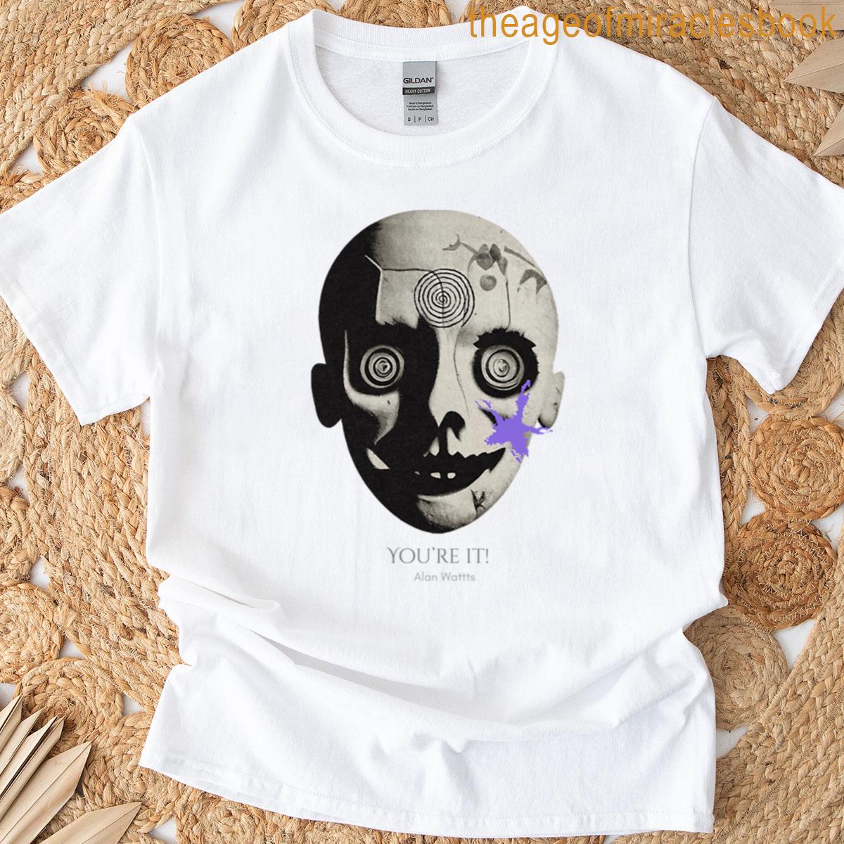 Alan Watts Philosophy Skull T-shirt