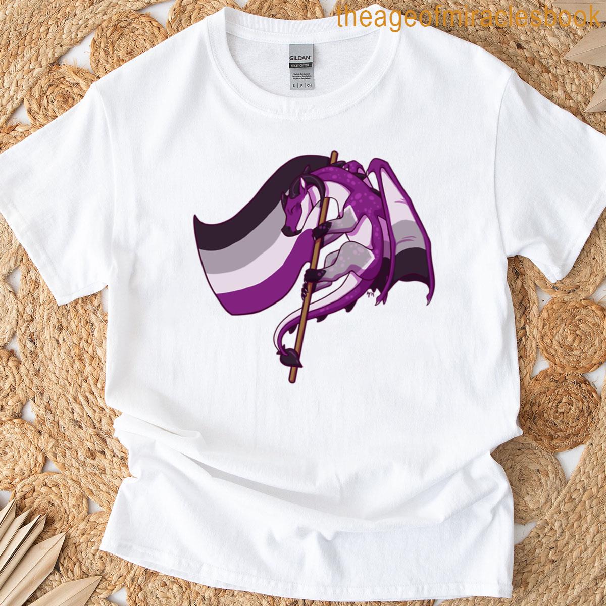 Asexual Pride Flag Dragon 3rd Edition T-shirt