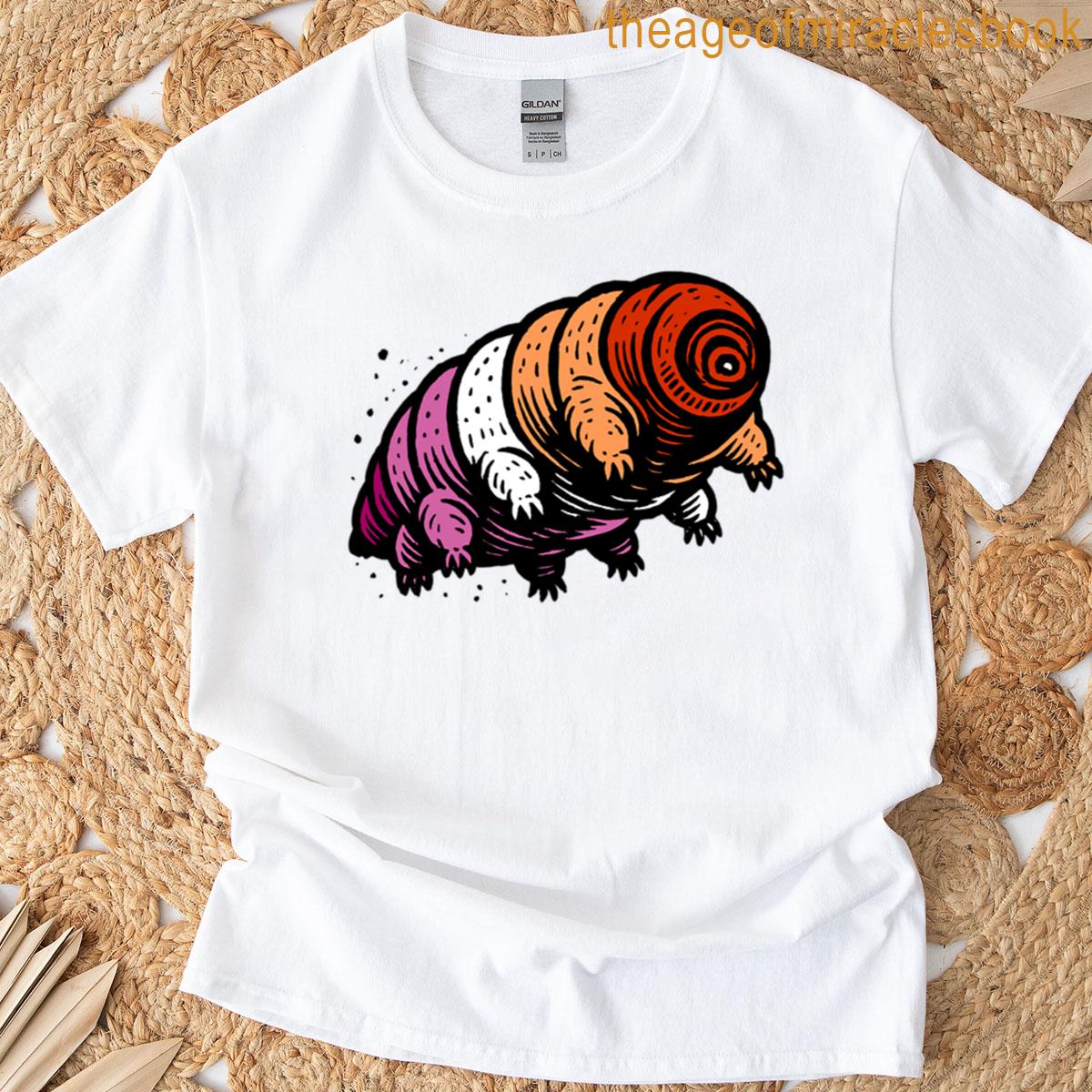 Lesbian Pride Flag Tardigrade T-shirt