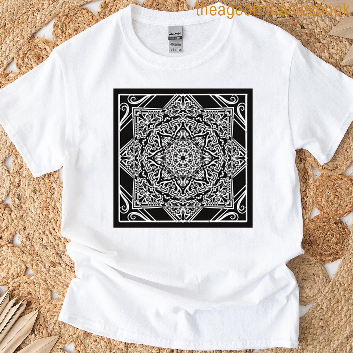 Light And Shadow Dance In Mandala T-shirt