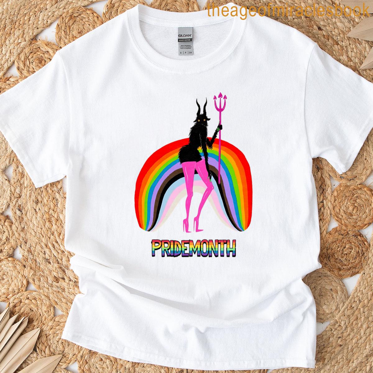 Pridemonth Demon Rainbow Cool Pride Month T-shirt