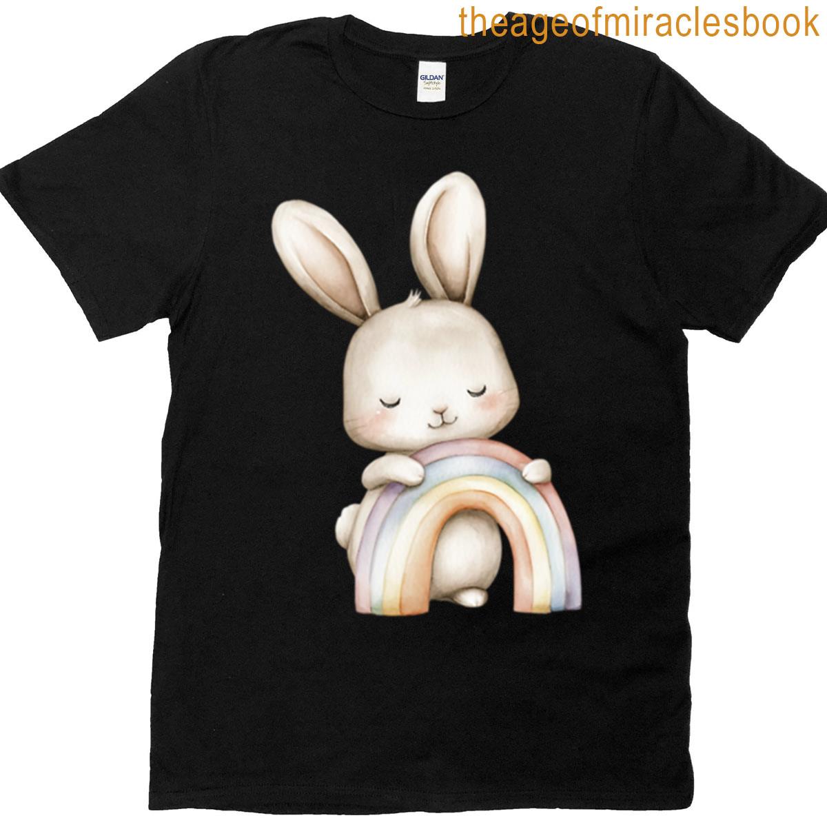 Rainbow Bunny Hug T-shirt