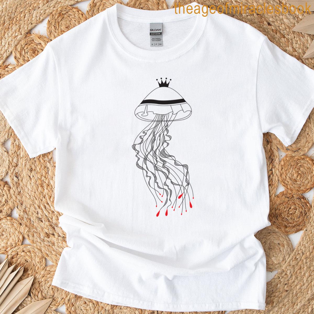 Royal Jellyfish Black Print T-shirt