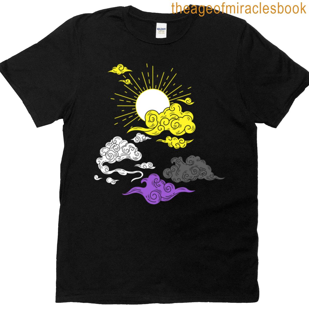 Sun And Clouds Non Binary Nonbinary Pride T-shirt