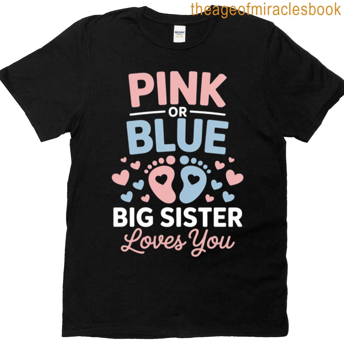 Gender Reveal Sister T-shirt