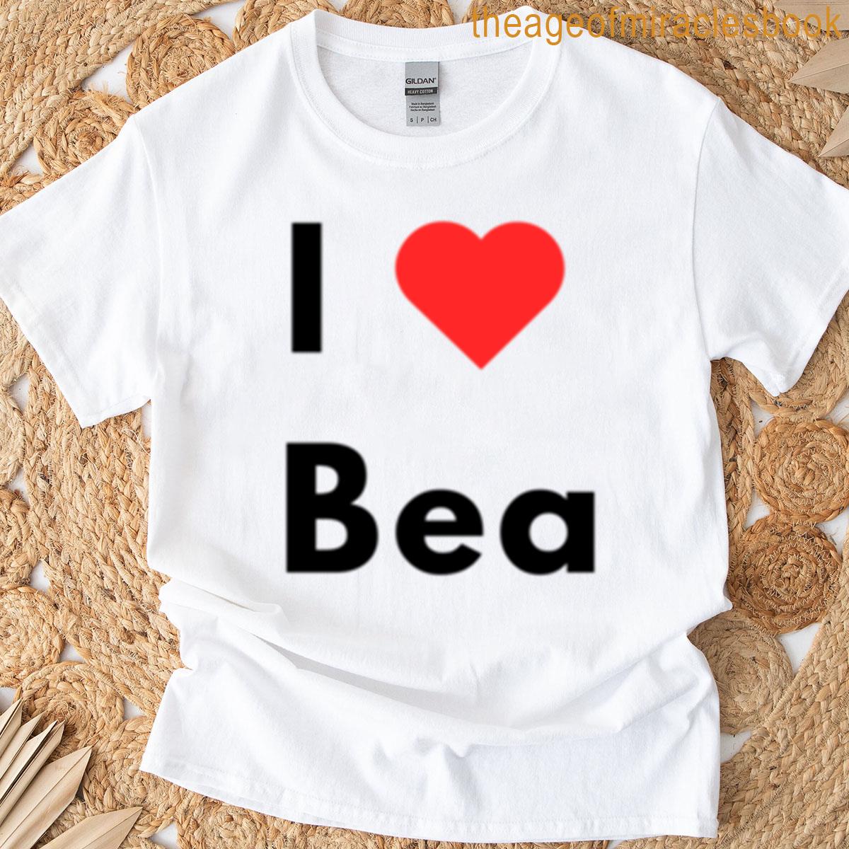 I Heart Bea Name Lettering T-shirt