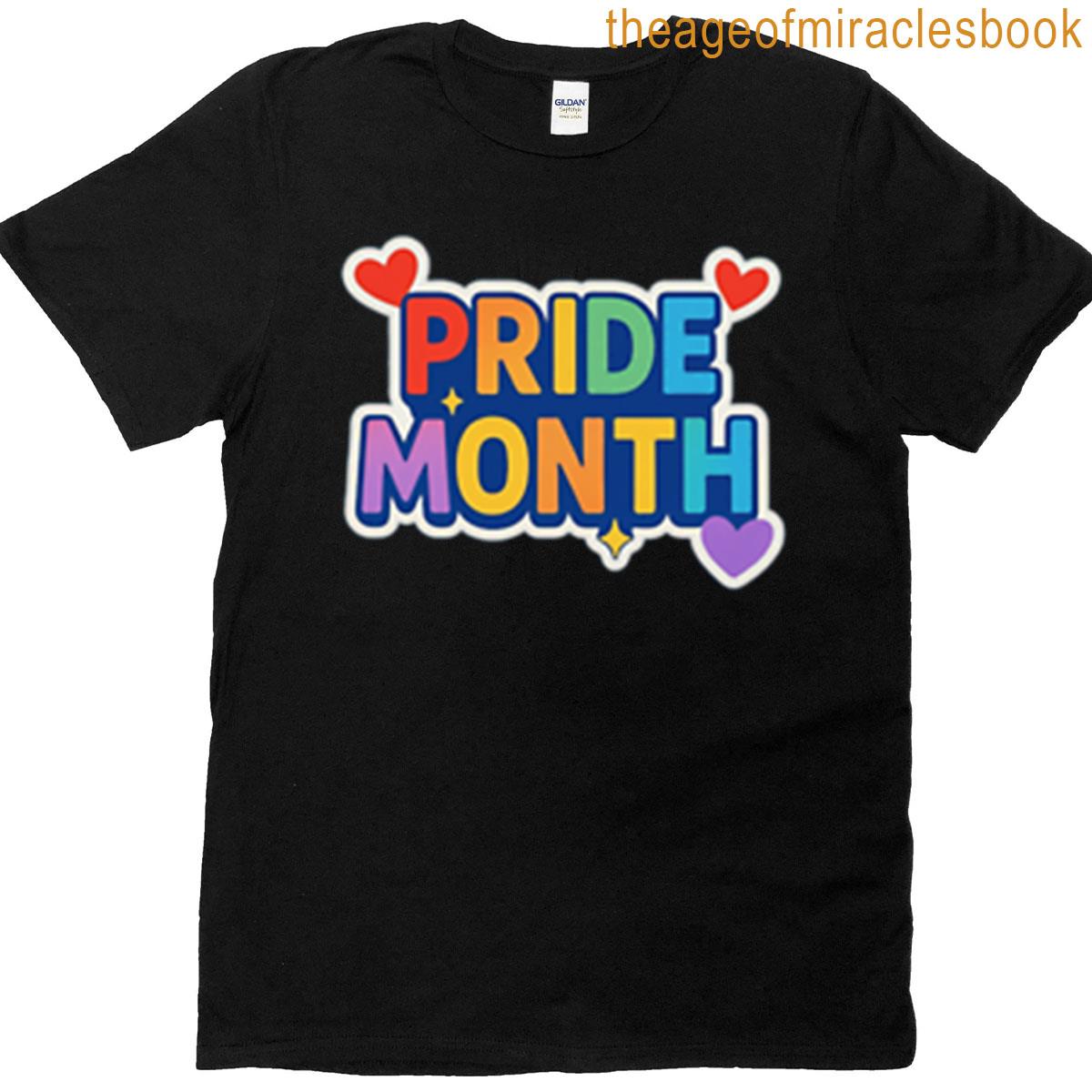 Bold Bright Pride Month T-shirt