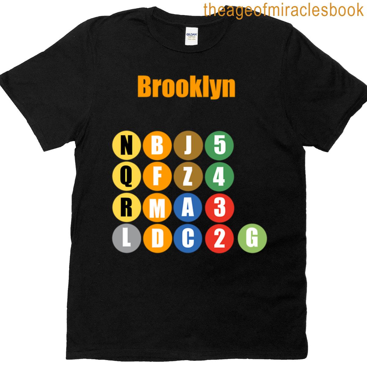 Brooklyn Ny Train Lines Orange T-shirt