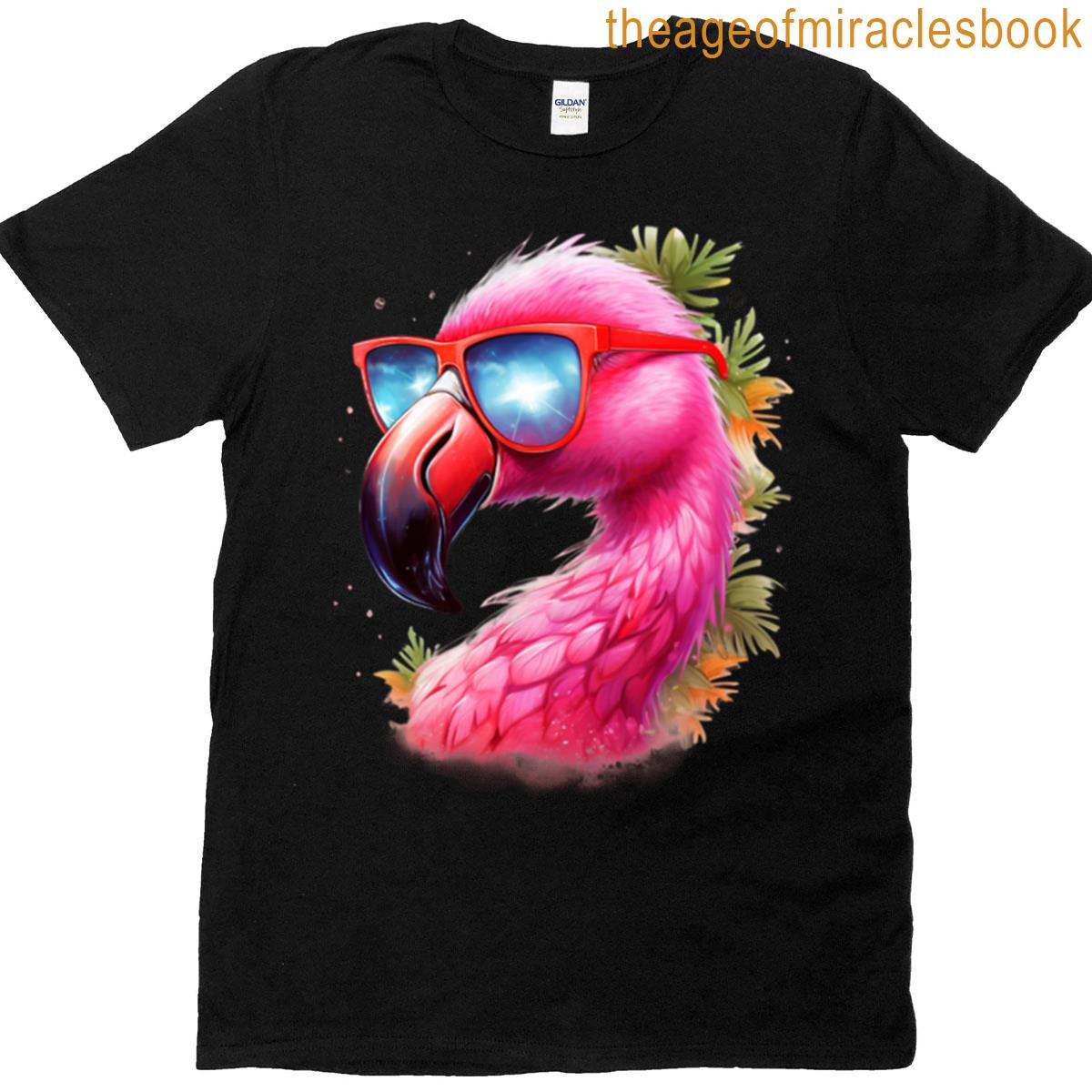 Cool Flamingo With Sunglasses T-shirt