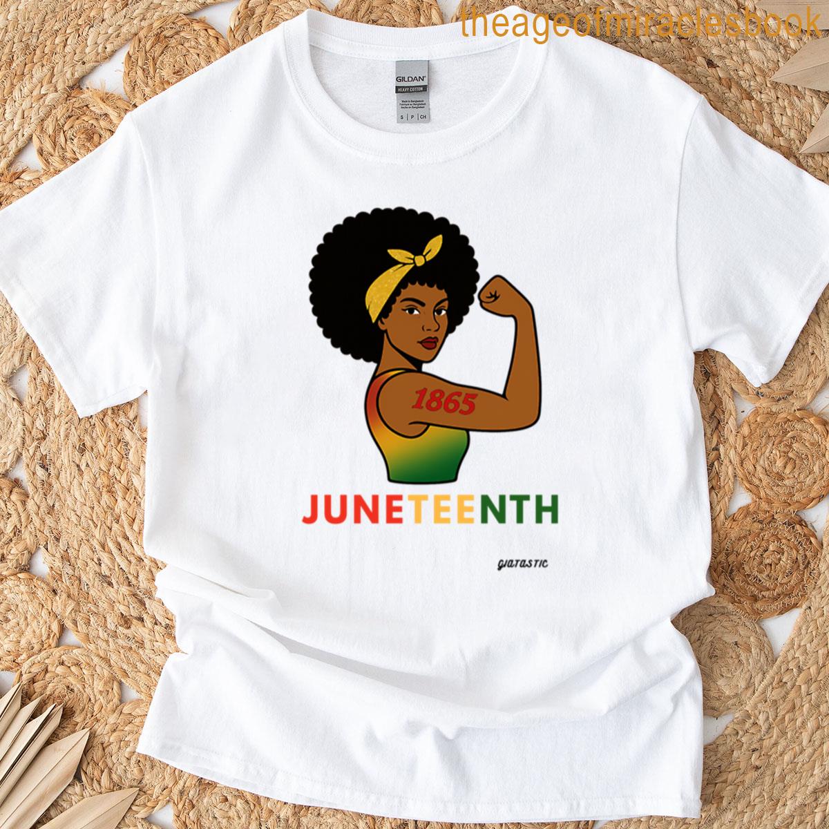 Juneteenth Power Queen 1865 Afro Strength T-shirt